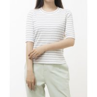 12Twelve Agenda/トゥエルブアジェンダ 12Twelve Agenda ハイネックテレコ5分袖カットソープルオーバー/507163443