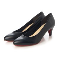 IKplus/アイケープラス IKplus 【日本製】【レイン対応】美脚姿勢プレーントゥアーモンドトゥパンプス 【晴雨兼用】 1002 ■ブラック ドークレーサテン■/507164241