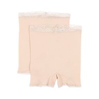 as/【 肌ごころ 】アズ as 肌ごころ 肌側ふんわりパイル 深履き一分丈ショーツ2枚組【返品不可商品】/507164451