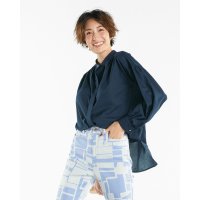 DoCLASSE/ドゥクラッセ DoCLASSE とろみストライプ・バンドカラーシャツ/507164809