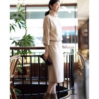 DoCLASSE/ドゥクラッセ DoCLASSE ウール混ストレッチ・ブラウジングワンピース/507164912