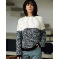 DoCLASSE/ドゥクラッセ DoCLASSE バルキーニット・コンビデザインセーター/507164974