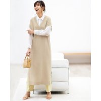 DoCLASSE/ドゥクラッセ DoCLASSE イタリア糸・ロングベストワンピース/507165022