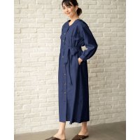 DoCLASSE/ドゥクラッセ DoCLASSE 前ボタン・ベルト付きワンピース/507165146
