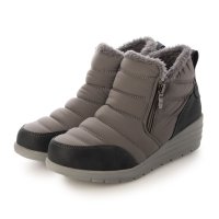 DEMETER/デメテル DEMETER 防寒 撥水 軽量 幅広4E ファー付き ローウェッジ スノーブーツ ダウンブーツ/507165156