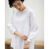 DoCLASSE/ドゥクラッセ DoCLASSE 21番リネン・袖レースブラウス/507165163