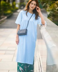 DoCLASSE/ドゥクラッセ DoCLASSE シルキーコットン・サイドスリットチュニック/507165424