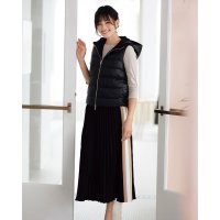 DoCLASSE/ドゥクラッセ DoCLASSE サイド切替え・ストレッチプリーツスカート/507165810