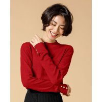DoCLASSE/ドゥクラッセ DoCLASSE シルクフィール・袖ボタンハイネック/507165879