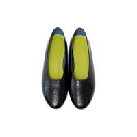 Daniella&GEMMA/ダニエラアンドジェマ Daniella & GEMMA 【H.V.F.N.×Daniella & GEMMA】【レイン対応】メタリックラウンドトゥフラットシュー/507167534