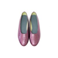 Daniella&GEMMA/ダニエラアンドジェマ Daniella & GEMMA 【H.V.F.N.×Daniella & GEMMA】【レイン対応】メタリックラウンドトゥフラットシュー/507167534