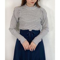 F.i.n.t/【F&A】 プチハイネックパワショルテレコトップス/507167541