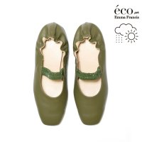 Emma Francis/【アップルレザー】【撥水】エマ フランシス Emma Francis ギャザーベルト フラットシューズ/507171226