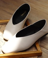 masyugirl/マシュガール masyugirl 【4E幅広・大きいサイズ】スクエアトゥVカットフラットパンプス/507171664