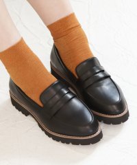masyugirl/マシュガール masyugirl 【masyugirl(マシュガール)】【4E幅広・大きいサイズ】厚底ローファー SOROTTO/507171672