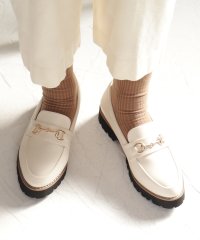 masyugirl/マシュガール masyugirl 【masyugirl(マシュガール)】【4E幅広・大きいサイズ】ビットモチーフ厚底ローファー SOROTTO/507171673
