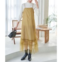 KOBE LETTUCE/コウベレタス KOBE LETTUCE チュールフリルキャミワンピース [E3325]/507171961