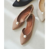 KOBE LETTUCE/コウベレタス KOBE LETTUCE パール取り外し可能 ポインテッドフラットパンプス [I2604]/507172044