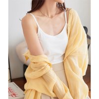 KOBE LETTUCE/コウベレタス KOBE LETTUCE 紫外線99.9%カット接触冷感カップ付きキャミソールor脇汗カットタンクトップ【キャミソール】 [C6877]/507172387