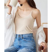 KOBE LETTUCE/コウベレタス KOBE LETTUCE 紫外線99.9%カット接触冷感カップ付きキャミソールor脇汗カットタンクトップ【キャミソール】 [C6877]/507172387