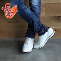 KITAJIMASEIKA/キタジマセイカ 北嶋製靴 【5cmアップ】牛革レザースニーカーアクティブウォーク シークレットシューズ 本革日本製 No.801/507172889