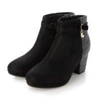 Mafmof/マフモフ Mafmof Realta(レアルタ)ビジューチャーム付き厚底フラワーカットショートブーツ/507173033