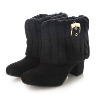 Mafmof/マフモフ Mafmof Realta(レアルタ)6cmヒールニットショートブーツ/507173041