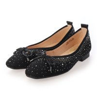 ground green store/グラウンドグリーンストア ground green store 【MU】ビジュー付ニットフラットパンプス/507173092