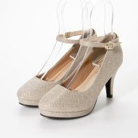 Mafmof/マフモフ Mafmof DulcisRegalo(ドルキスレガロ) ストーム入り結婚式などでも使えるオケージョンラメ パンプス/507173222