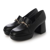 Mafmof/マフモフ Mafmof ElvisLuce(エルビスルーチェ)7.5cmヒール厚底ブロックヒールローファーパンプス/507173425