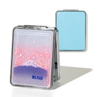 exrevo/エクレボ exrevo コンパクトミラー 拡大鏡 鏡 折りたたみ ミニ 持ち運び グリッター ラメ キラキラ 日本 土産 女性 メイク 卓上 おしゃれ かわいい/507173974