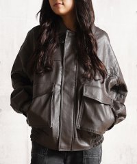 1111clothing/ワンフォークロージング 1111clothing F/レザー A－2 ブルゾン/507173994