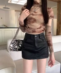 shopnikoniko/ショップニコニコ ShopNikoNiko ハイウエスト インパン付き タイトミニスカート ma 【即納】 海外コーデ 海外女子 韓国アイドル 参戦服 春 秋 /507174067