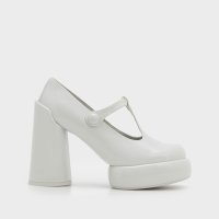 CHARLES & KEITH/Darcy ダルシー パテントTバープラットフォームメリージェーン/507175271