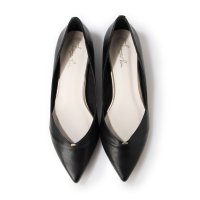 Launa lea/【23AW】ラウナレア Launa lea サイドカットフラットパンプス(0492)/507175280