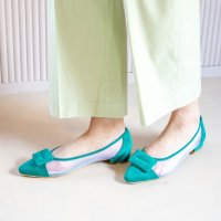 Launa lea/【23SS】ラウナレア Launa lea バックルシースルーフラットパンプス(0505)/507175310