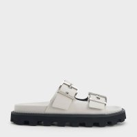 CHARLES & KEITH/Trill トリル グロメットダブルストラップスライド/507175365