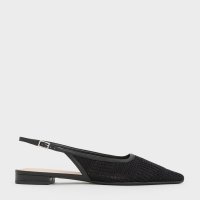 CHARLES & KEITH/メッシュ ウーブンスリングバックフラット/507175369