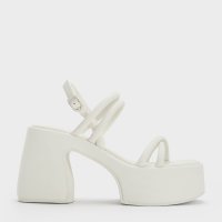 CHARLES & KEITH/Nerissa ネリッサ チューブラープラットフォームサンダル 【再入荷】/507175438