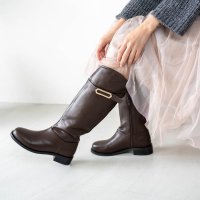 Launa lea/ラウナレア Launa lea 細ベルトストレートロングブーツ(S142)/507175775