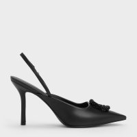 CHARLES & KEITH/ビーズド サークルスリングバックパンプス/507175868
