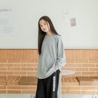 NAVANAVA/ナバナバ NAVANAVA バックプリントロゴ 長袖Tシャツクルーネック/507176950