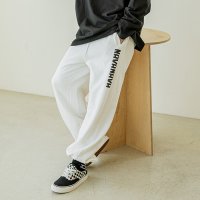 NAVANAVA/ナバナバ NAVANAVA ロゴプリント スウェットロングパンツ/507177019