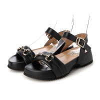 BARCLAY/【本革 / 日本製】 バークレー BARCLAY ソフトチューブレザー 厚底 ビットモチーフサンダル/507178824