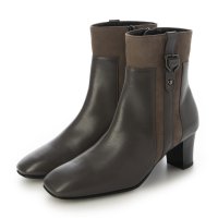 BARCLAY/【本革 / 日本製】 バークレー BARCLAY 異素材コンビ サイドベルトデザイン スクエアトゥ ショートブーツ/507178909