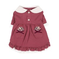 BIRDIE/バーディ BIRDIE Luxe birdie ロマンヌワンピース M ワイン【返品不可商品】/507179462