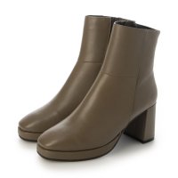 ALPHA CUBIC/アルファキュービック ALPHA CUBIC Balancoire 本革 プラットフォーム　ショートブーツ/507179657