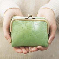 Kraso/クラソ Kraso ハッピーグリーン シュルっとリール付きがま口手のり財布/507179849