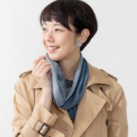 Kraso/クラソ Kraso 日差しをさえぎり肌あたりやわらか シルク混のジャカード編みリングストール〈ヘリンボーン〉/507179940