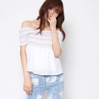 GUESS/ゲス GUESS SUNKISSED OFF－SHOULDER TOP/507180798